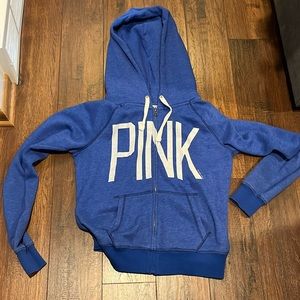 Pink zip up hoodie